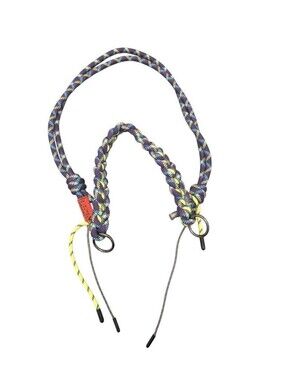 TOPOLOGIE 8.00mm Braided Purple & Yellow Rope Strap